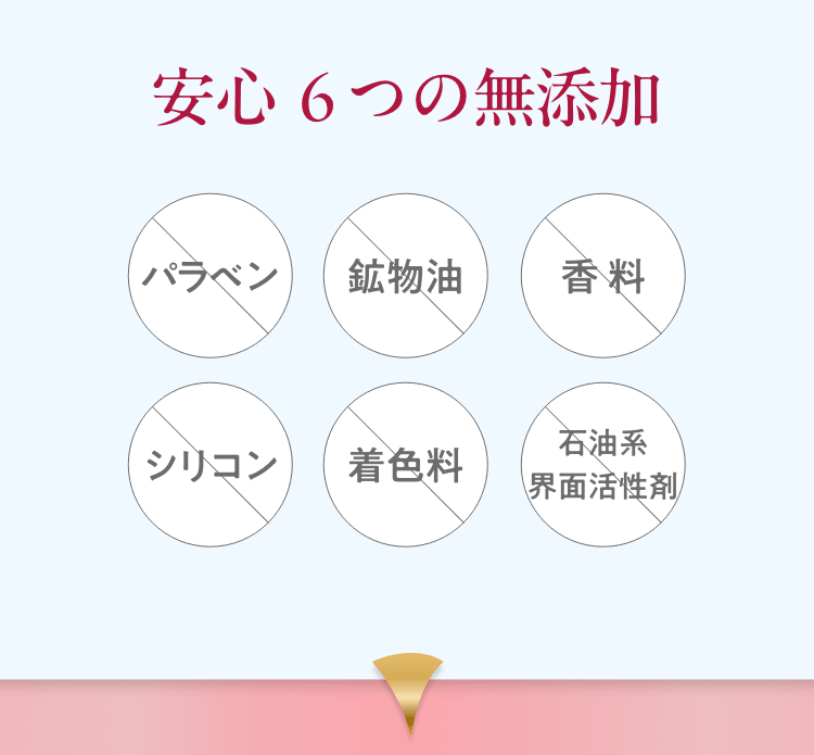 安心 6つの無添加
